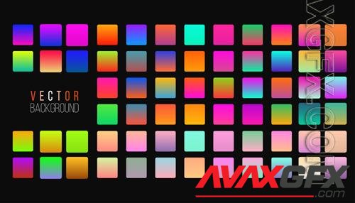 Vector big set colorful gradient