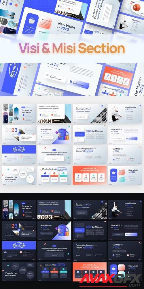 Vision & Mission Professional PowerPoint Template