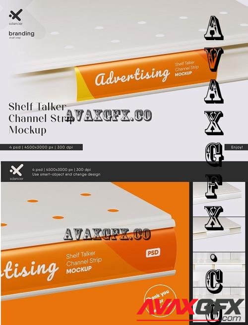 Shelf Talker Channel Strip Mockup - 2425621