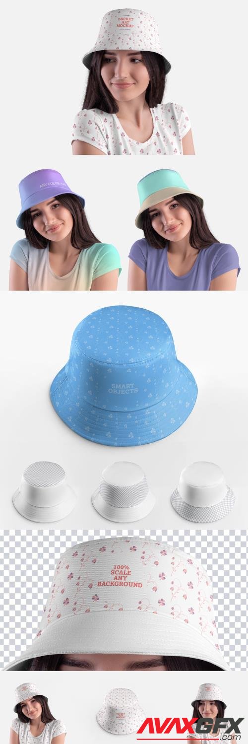 Adobestock - 3 Bucket Hat Mockups 442595751