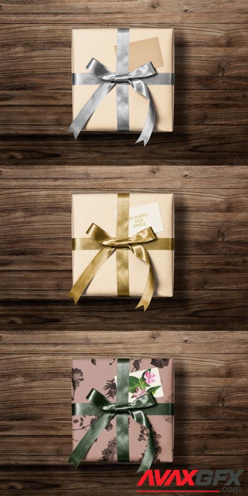 Adobestock - Editable Gift Box Mockup 442162651