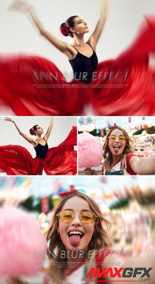 Adobestock - Spin Blur Photo Effect 462669082