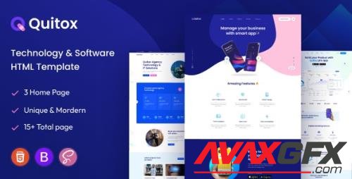 ThemeForest - Quitox - Software & IT Solutions HTML Template 42231171