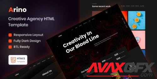 ThemeForest - Arino - Creative Agency Template 40463817