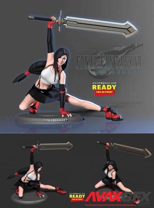 Tifa Lockhart – 3D Print