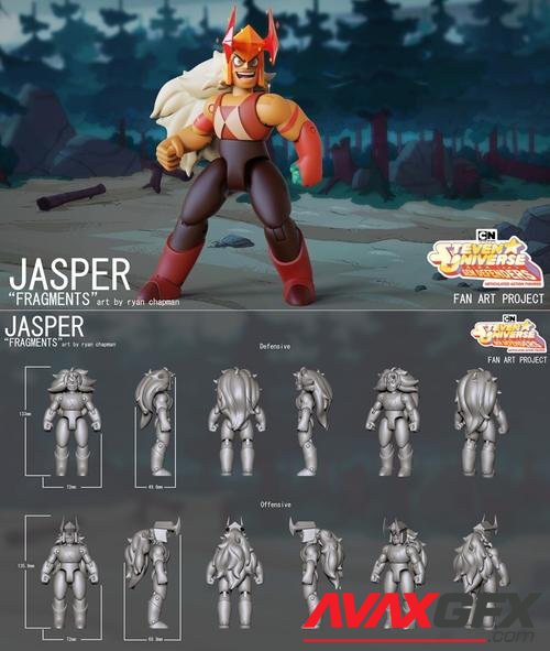 Gem Defenders - Jasper Action Figure – 3D Print