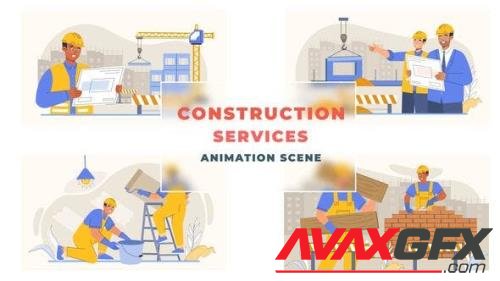 Videohive - Construction Services Animation Scene 43307363