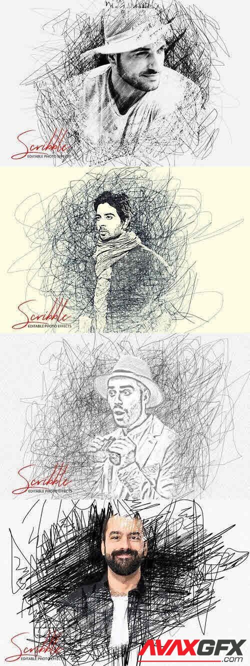 Scribble Art Photo Effect Part: 26