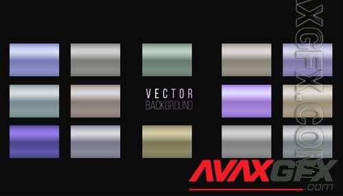 Vector set elegant colorful gradient