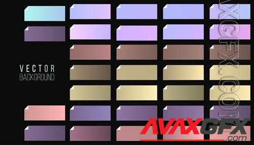 Big set of colorful gradient in vector