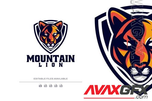 Mountain Lion Mascot Logo