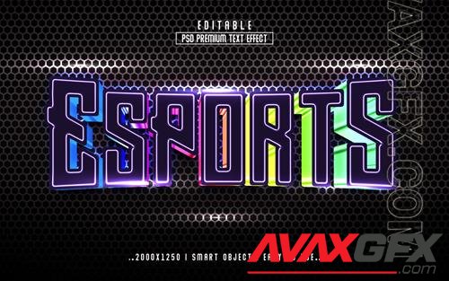 PSD esports 3d editable psd text effect