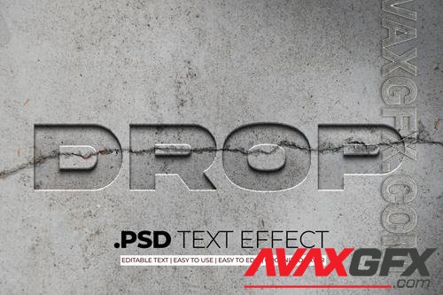 PSD drop down text style effect