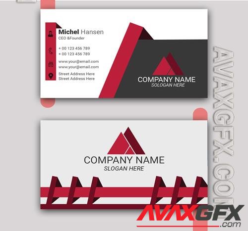 Vector business card template