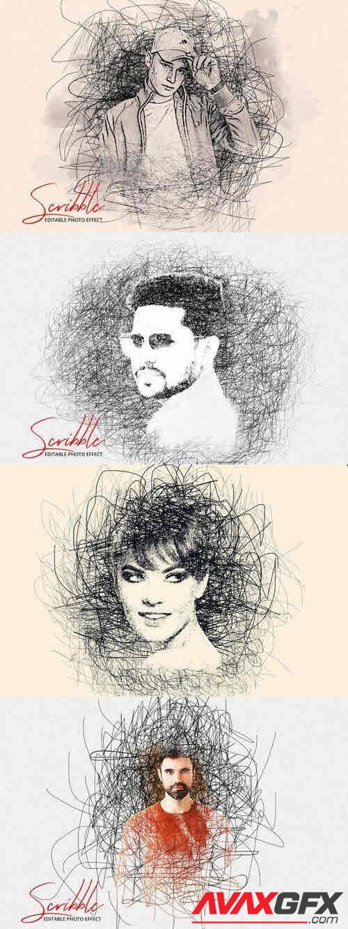 Scribble Art Photo Effect Part: 29