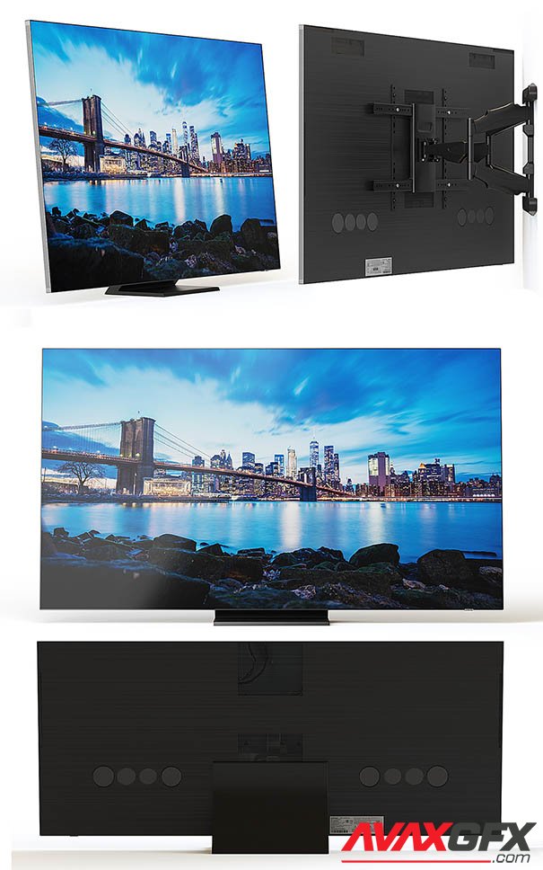 65 LED TV Samsung QE65Q950TSUXEN 3D Model