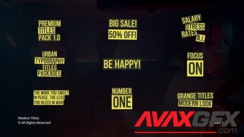 Videohive - Modern Titles Auto-Resize | AE 43383272