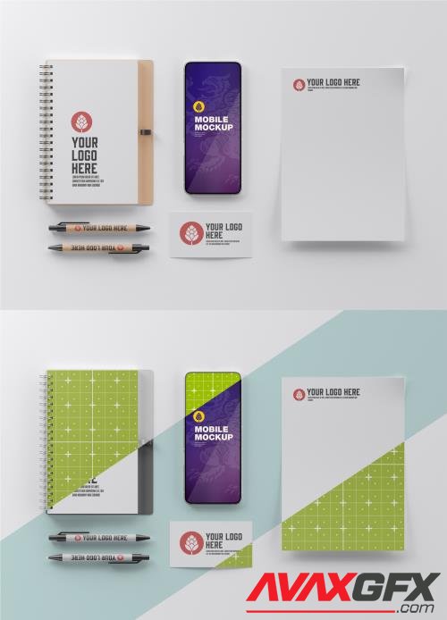 Adobestock - Office Stationery Mockup 548539561