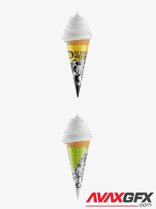 Adobestock - Soft Ice Cream Cone Mockup 548539494