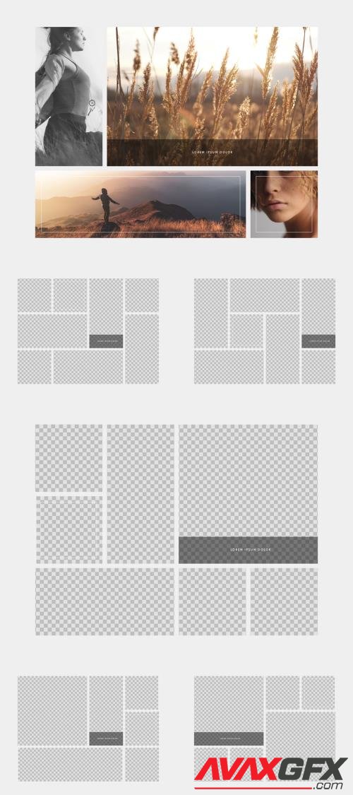 Adobestock - Photo Mockup Collage With 6 Grid Options 547934228