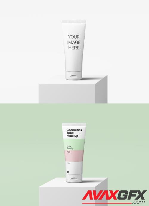 Adobestock - Cosmetics Tube on Box Mockup 547739829