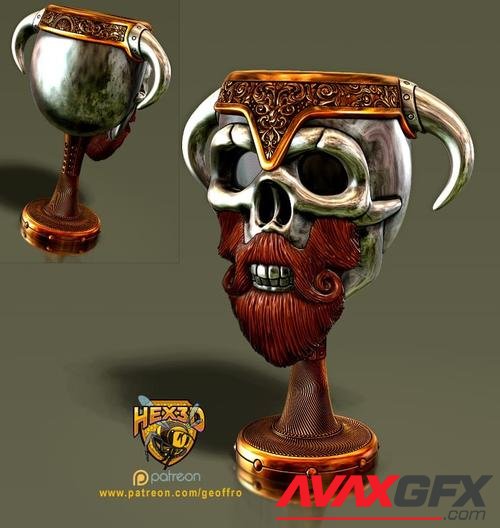 Hex3D - King Chalice Number 2 – 3D Print