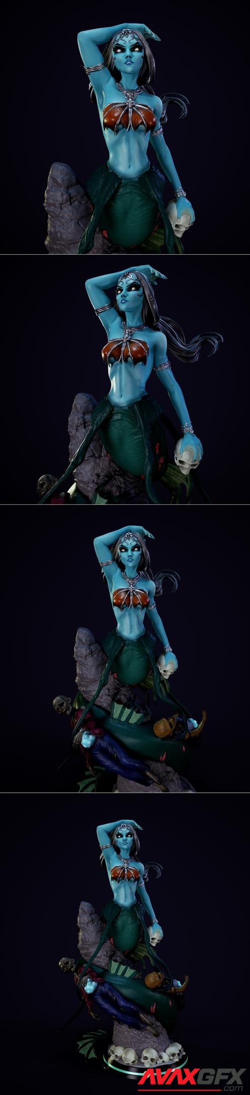 Gallevarbe - Court of the Dead - Creepy Pin Up – 3D Print