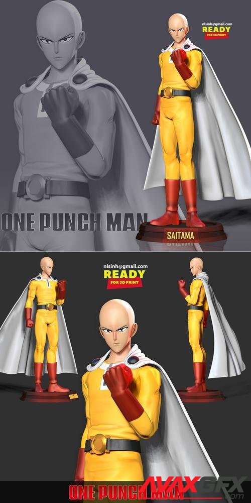 Angry Saitama – 3D Print