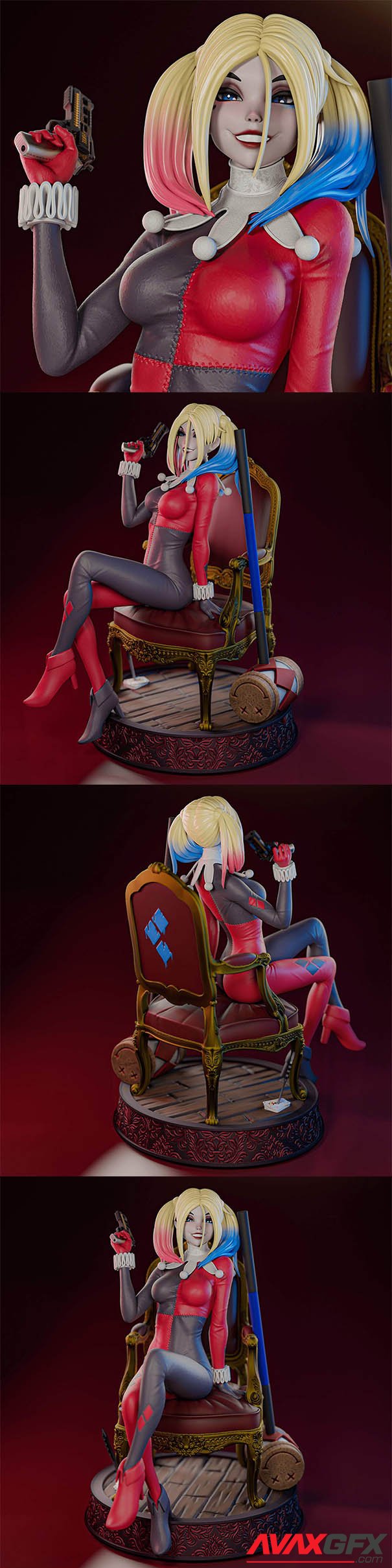 Harley Quinn Classic – 3D Print