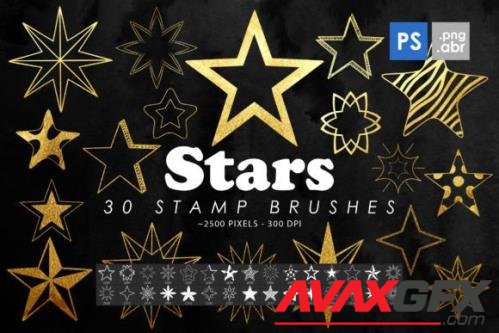 Stars Photoshop Stamp Brushes - 2428493