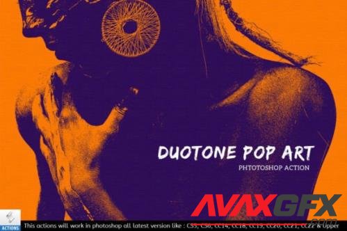Duotone PoP Art Photoshop Actions - 12730638