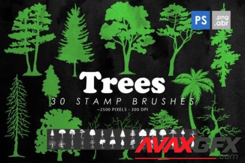 Trees Photoshop Stamp Brushes - 2428499