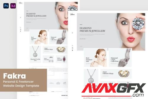 Fakra - Jewellery Website Design Template