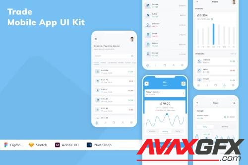 Trade Mobile App UI Kit PKF9NX3