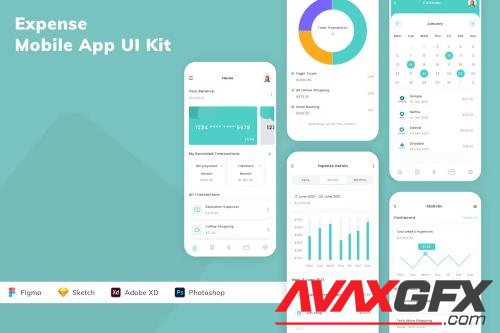 Expense Mobile App UI Kit NQ88KER