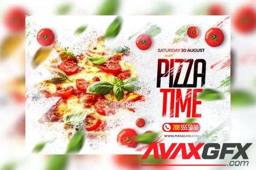 Pizza Time Flyer CUEVUHJ