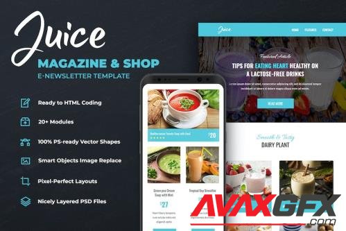 Juice – Magazine & Shop Email Template