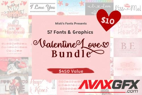 Valentine Love Font Bundle