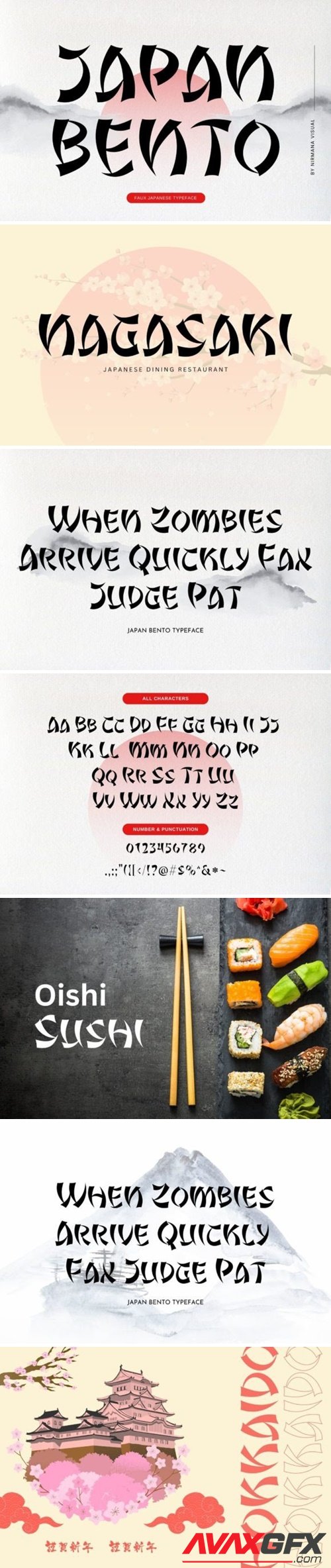 Japan Bento Font