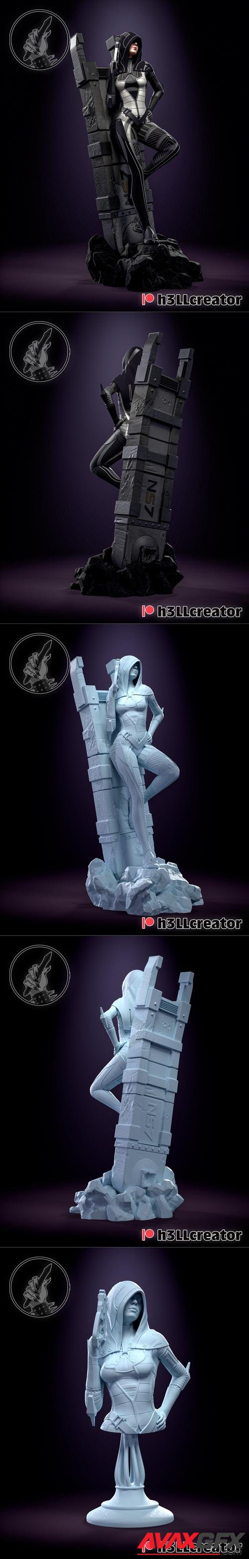 H3LL Creator - Kasumi Sculpture and Bust – 3D Print