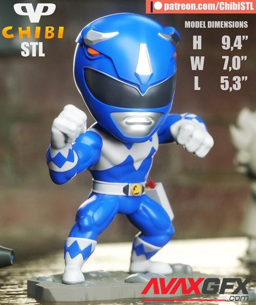 Blue Ranger Chibi – 3D Print