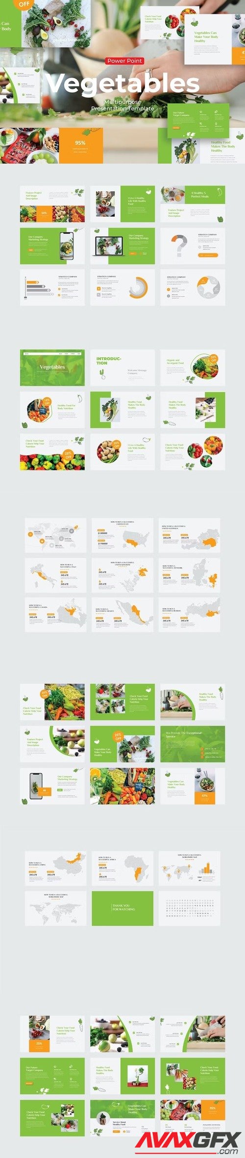 Vegetables - PowerPoint Template