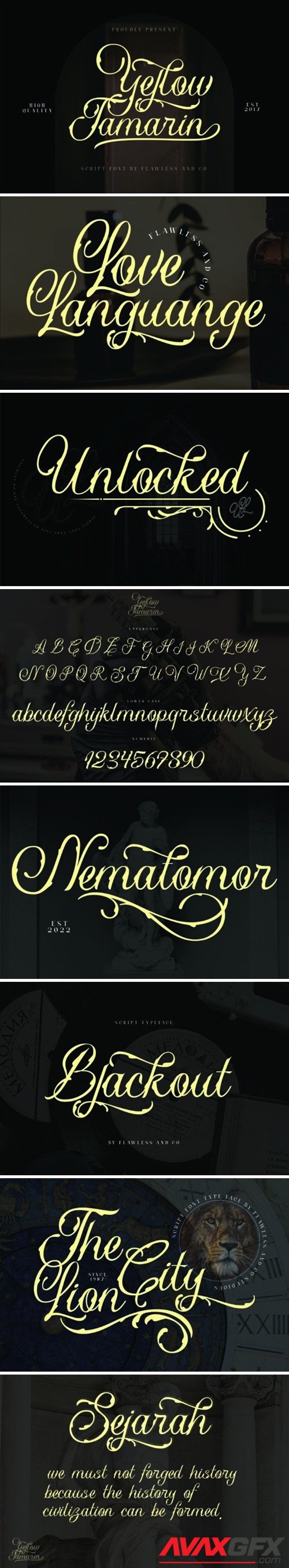 Yellow Tamarin Font