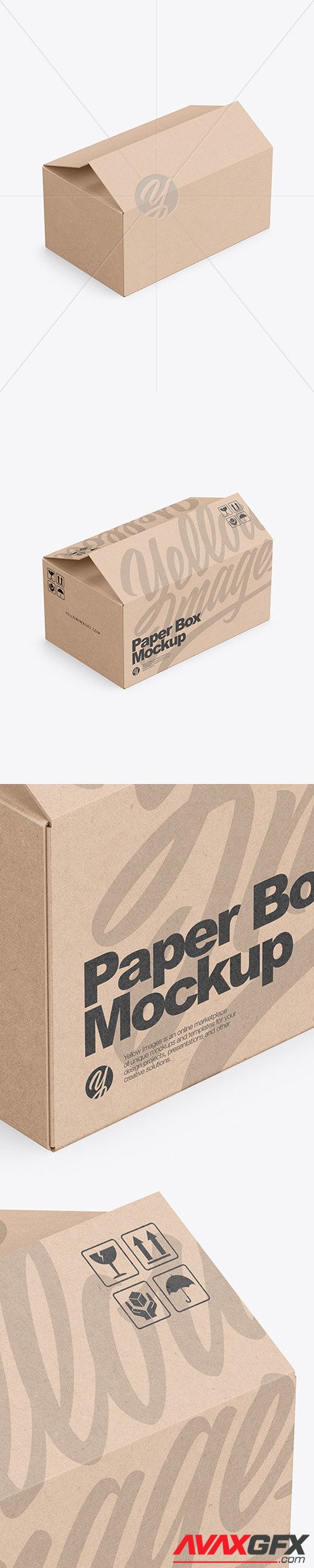 Opened Kraft Box Mockup 51600 TIF