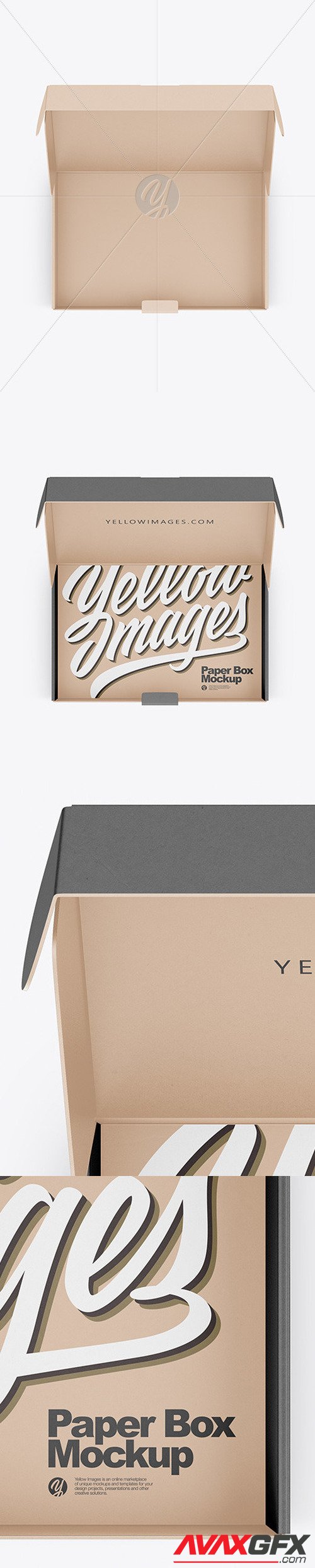 Opened Kraft Box Mockup 50475 TIF