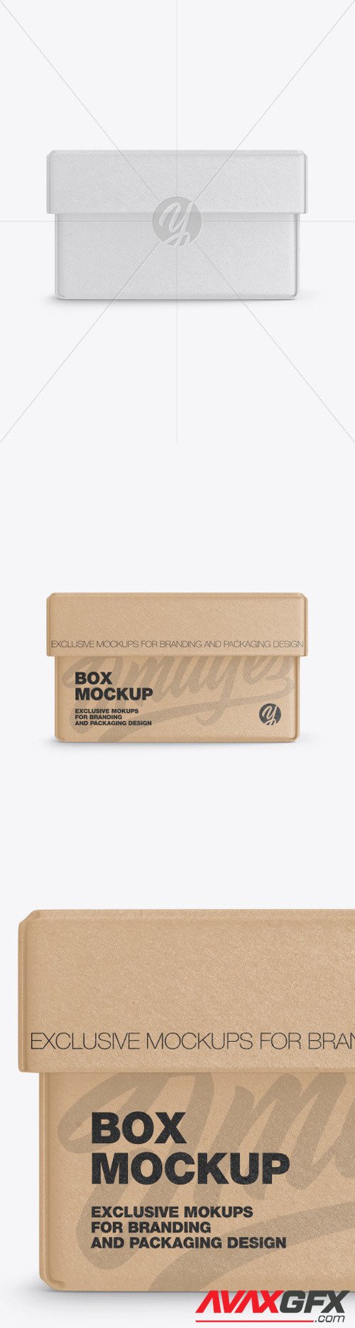 Kraft Paper Box Mockup 50242