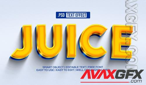 PSD juice text style effect