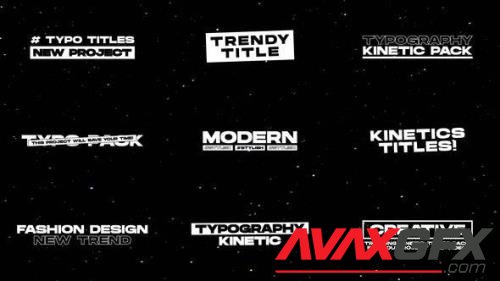 Videohive - Kinetic Titles 1.0 | After Effects 43422273