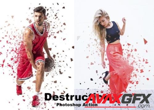 Destruction Photoshop Action - 12739485