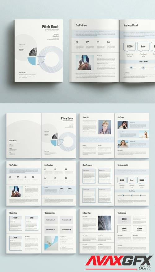 Adobestock - Pitch Deck Layout 532559060